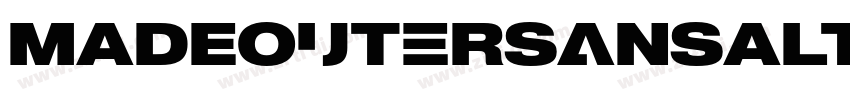 MADEOuterSansAlt Bla字体转换